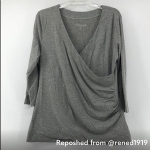 Soft Surroundings Surplice Faux Wrap Top